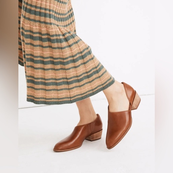 Madewell The Lucie Shoe in Leather English Saddle - Picture 1 of 12